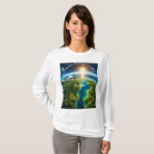 Planeet Aarde is inderdaad een schat aan wonderen T-shirt (Voorkant volledig)