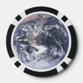 Planeet Aarde Poker Chips (Achterkant)