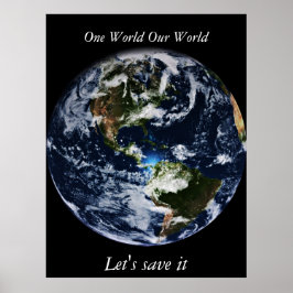 Planeet aarde poster