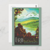 Planeet Aarde Ruimte Zonnestelsel Briefkaart (Voorkant / Achterkant)