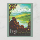 Planeet Aarde Ruimte Zonnestelsel Briefkaart (Voorkant)