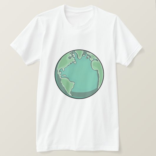 Planeet Aarde T-shirt (Design voorkant)