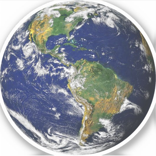 PLANEET AARDE VAN DE RUIMTE 3" SQ. Laptop Skin Sti (Voorkant)