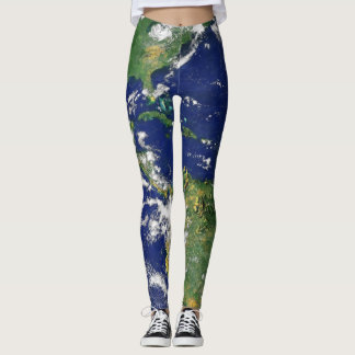 PLANEET AARDE VAN RUIMTE-Leggings (Amerika) Leggings