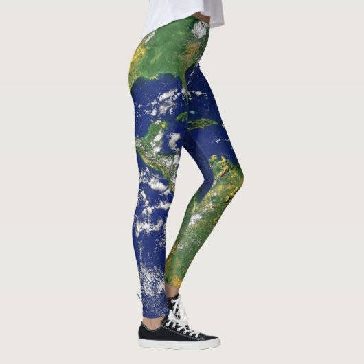 PLANEET AARDE VAN RUIMTE-Leggings (Amerika) Leggings (Rechts)