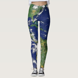 PLANEET AARDE VAN RUIMTE-Leggings (Amerika) Leggings