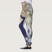 PLANEET AARDE VAN RUIMTE-Leggings (Azië) Leggings (Links)
