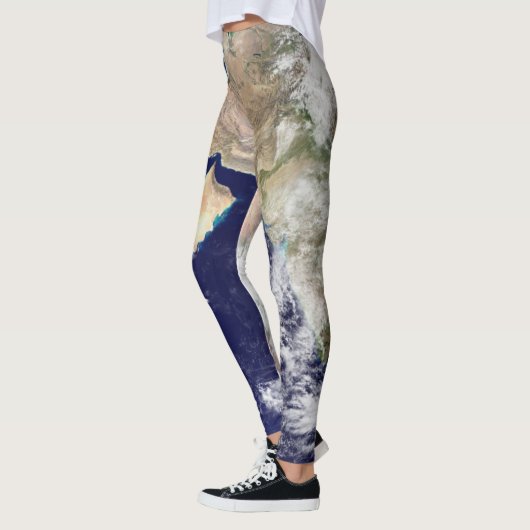 PLANEET AARDE VAN RUIMTE-Leggings (Azië) Leggings (Links)