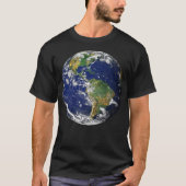 PLANEET AARDE VAN RUIMTE Mannen T-Shirt (Voorkant)