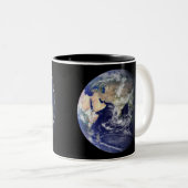 PLANEET AARDE VAN RUIMTE Mok MET TWEE Tonen (Voorkant rechts)