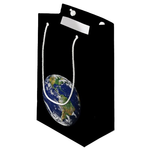 PLANEET AARDE VAN RUIMTE Small Cft Bag Klein Cadeauzakje (Voorkant Gekanteld)