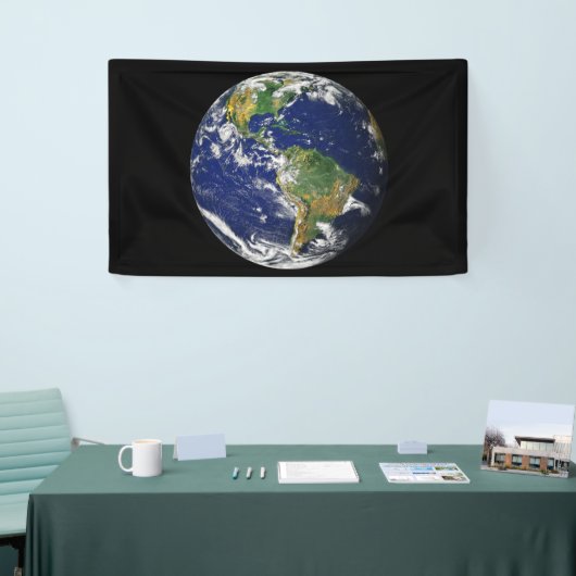PLANEET AARDE VAN RUIMTEBanner Spandoek (Beurs)