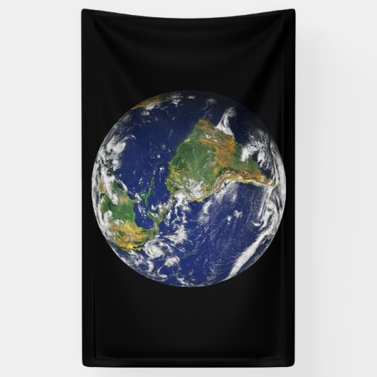 PLANEET AARDE VAN RUIMTEBanner Spandoek (Verticaal)