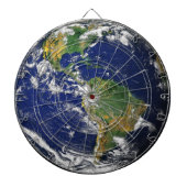 PLANEET AARDE VAN RUIMTEDartboard Dartbord (Voorkant)