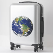 PLANEET AARDE VANAF DE RUIMTE 14" SQ. Huidkanker S Sticker (Koffer)