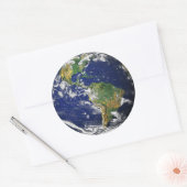 PLANEET AARDE VANUIT DE RUIMTE Grote Stickers (Envelop)