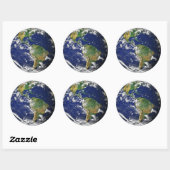 PLANEET AARDE VANUIT DE RUIMTE Grote Stickers (Vel)