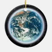 Planeet Aarde vanuit de ruimte Keramisch Ornament (Achterkant)
