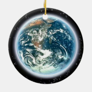 Planeet Aarde vanuit de ruimte Keramisch Ornament