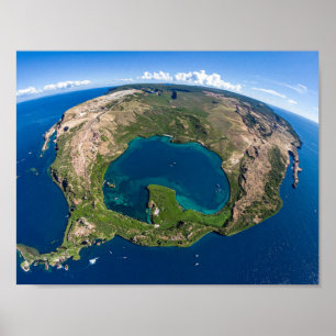 Planeet Aarde vanuit de ruimte Poster