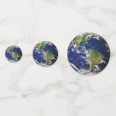 PLANEET AARDE VANUIT DE RUIMTE Tabel Confetti (Voorkanten)