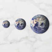 PLANEET AARDE VANUIT DE RUIMTE Tabel Confetti (Achterkanten)