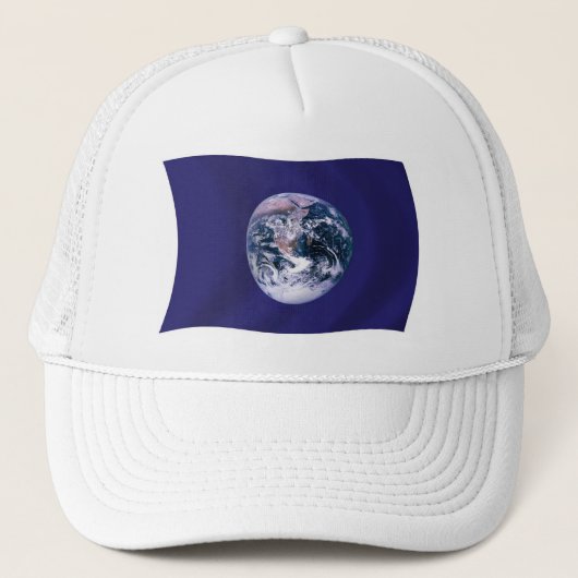 Planeet Aarde Vlag Hoed Trucker Pet (Voorkant)