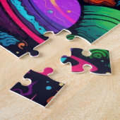 Planeet achtergrond legpuzzel (Zijkant)