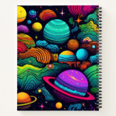 Planeet achtergrond notitieboek (Achterkant)