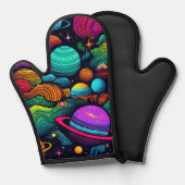 Planeet achtergrond ovenwant (Voorkant / Achterkant)