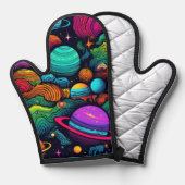 Planeet achtergrond ovenwant (Voorkant / Achterkant)