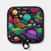 Planeet achtergrond pannenlap (Voorkant)