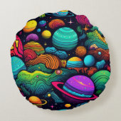 Planeet achtergrond rond kussen (Achterkant)