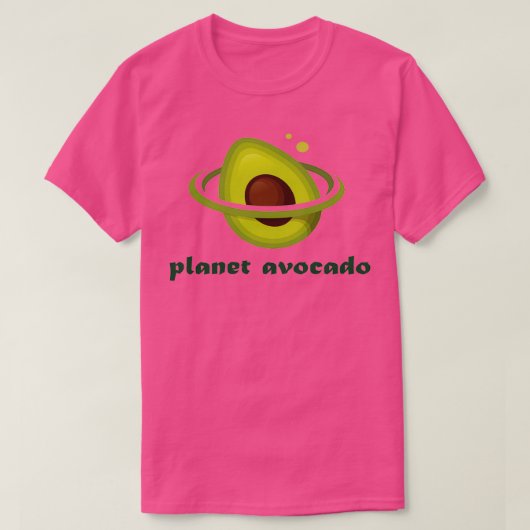 planeet avocado t-shirt (Design voorkant)