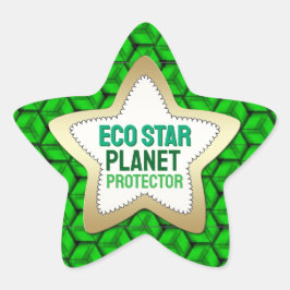 Planeet Beschermer Eco Ster Sticker