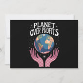 Planeet boven winsten Aarde Klimaatverandering is Kaart (Voorkant)