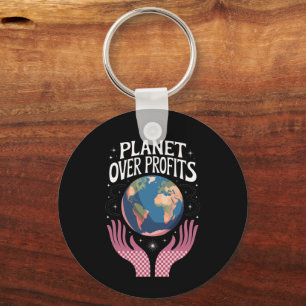 Planeet Boven Winsten Aarde Klimaatverandering is  Sleutelhanger