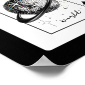 Planeet Disco Poster, Trendy Disco Bal Muur Kunst Poster (Hoek)