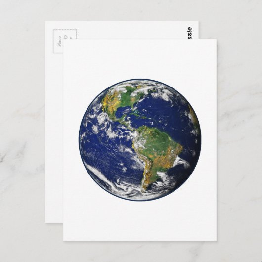 PLANEET EARTH (zonnestelsel) ~~ Briefkaart (Voorkant / Achterkant)