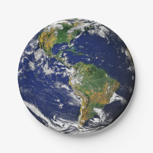 PLANEET EARTH (zonnestelsel) ~ Papieren Bordje (Voorkant)