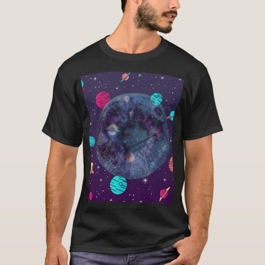 Planeet en ster t-shirt (Voorkant)