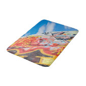 planeet graffiti badmat (Gekanteld)