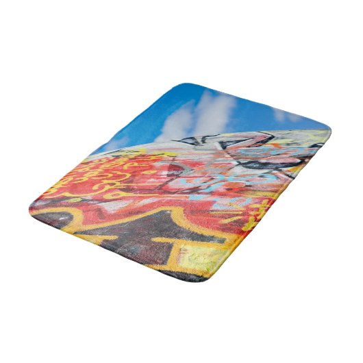 planeet graffiti badmat (Gekanteld)