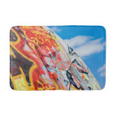 planeet graffiti badmat (Voorkant)