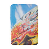 planeet graffiti badmat (Voorkant Verticaal)