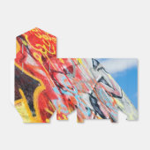 planeet graffiti bedankdoosjes (Uitgevouwen)