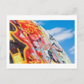 planeet graffiti briefkaart (Voorkant)