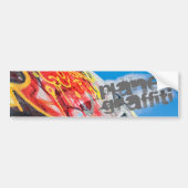 planeet graffiti bumpersticker (Voorkant)