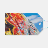 planeet graffiti cadeaulabel (Voorkant (Horizontaal))