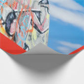 planeet graffiti cadeaupapier (Hoek)